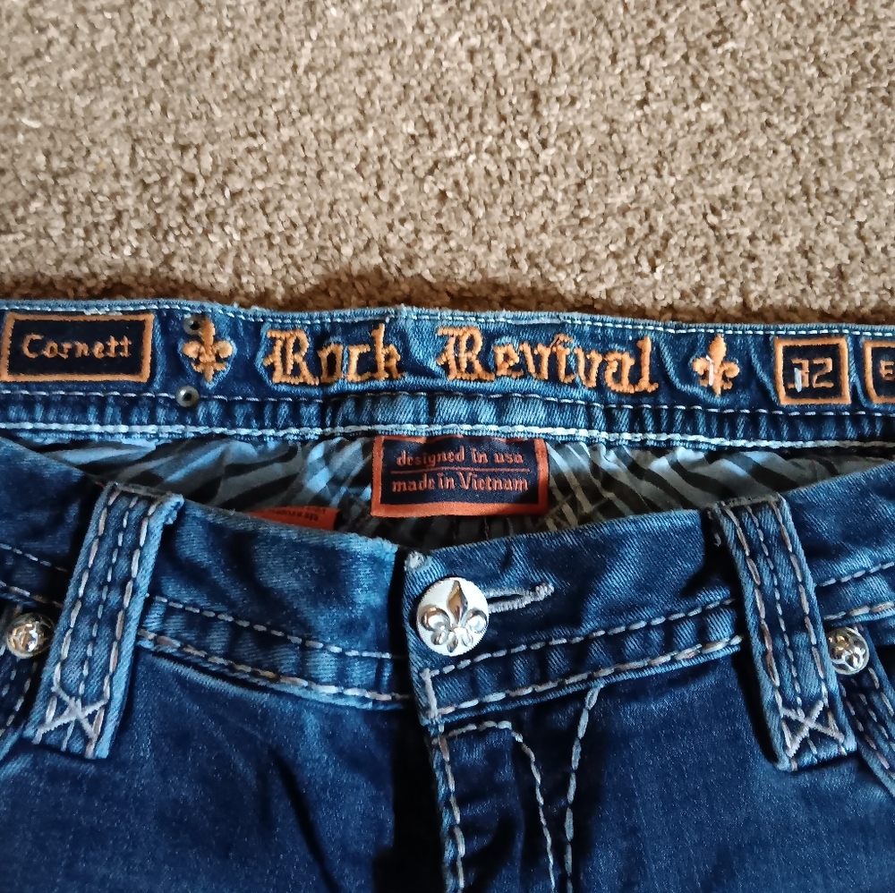 Rock Revival Blue Jeans